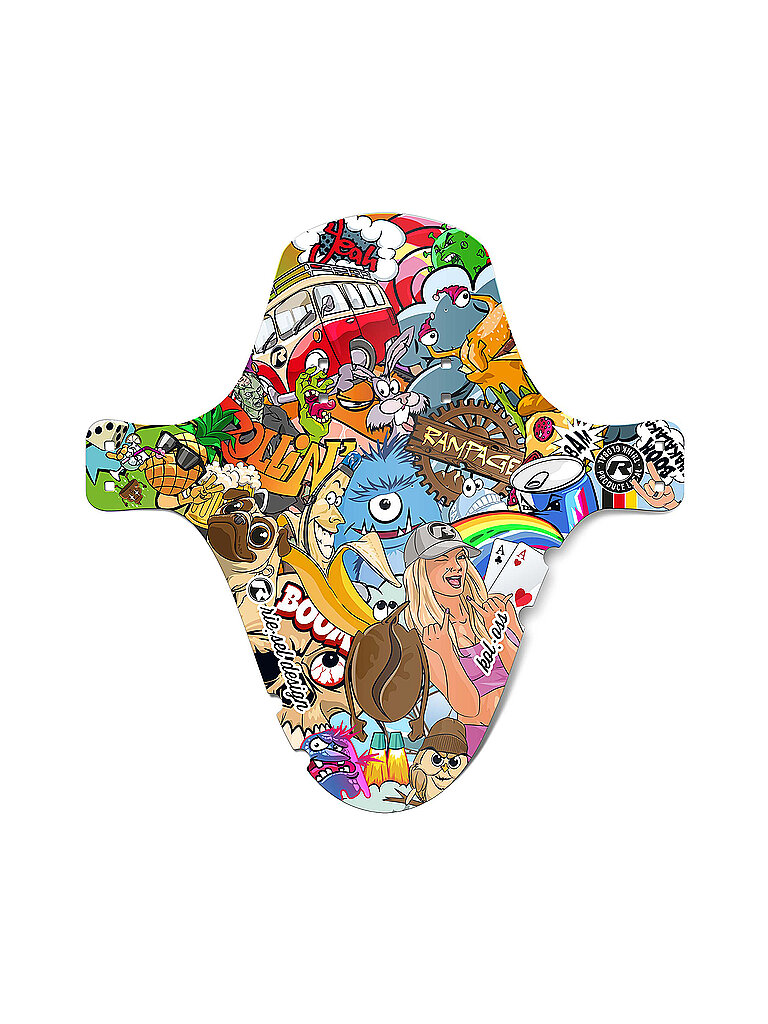 RIESEL DESIGN Mudguard kol:oss Stickerbomb Eyecatcher bunt